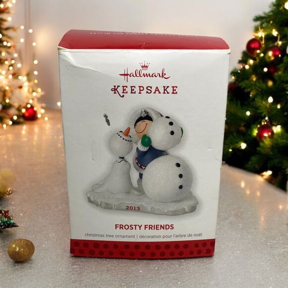 Hallmark Other - 2013 Hallmark Frosty Friends 34th Series Eskimo & Seal Build Snowman EUC